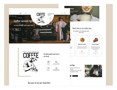 Coffee Shop Web app cafe coffee coffee shop dribbble ecommerce figma interface shopping ui ui design ux visual design web app website