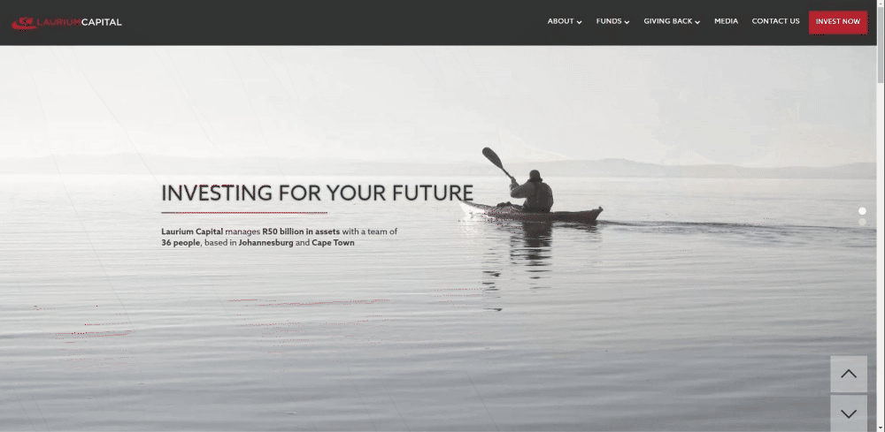 Website Design for lauriumcapital.com animation branding design figma ui ux
