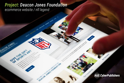 Deacon Jones Foundation branding design graphic design logo web design website design