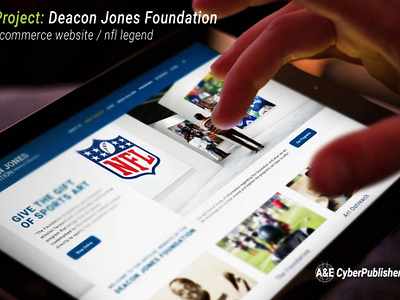 Deacon Jones Foundation branding design graphic design logo web design website design