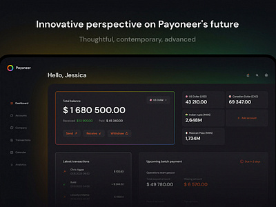 Payoneer Design profuct design