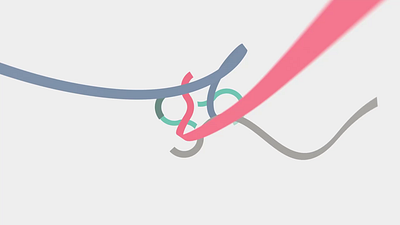 Sclerose Foreningen - Logo Animations 3d animation brand branding logo ribbons sclerosis