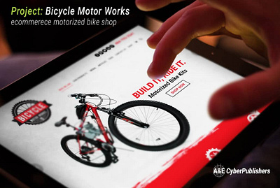 Bicycle Motor Works branding design graphic design logo web design website design