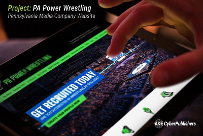 PA Power Wrestling branding design graphic design web design website design