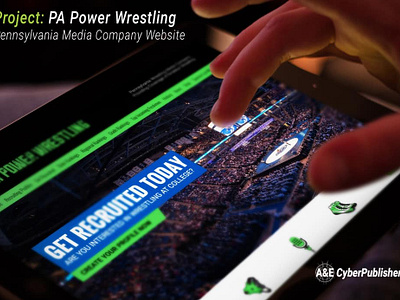 PA Power Wrestling branding design graphic design web design website design