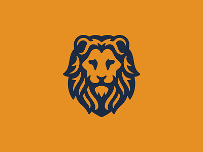 Lion animal branding cat flat icon illustration lion logo mark minimal vector