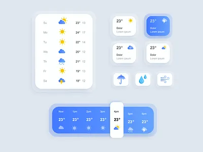 Climate Condition - Component climate condition iconography mobile application product desin ui ui component user experience ux vector