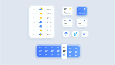 Climate Condition - Component climate condition iconography mobile application product desin ui ui component user experience ux vector