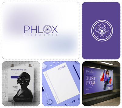 Phlox Lifestyle Brand Design. branding graphic design logo minimal logo