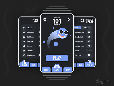 mobile game user interface