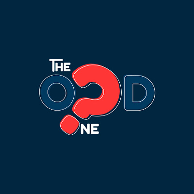 THE ODD ONE - LOGO DESIGN 2d branding funky graphic design illustrator logo logodesign minimal popculture typeface typelogo typography youtube
