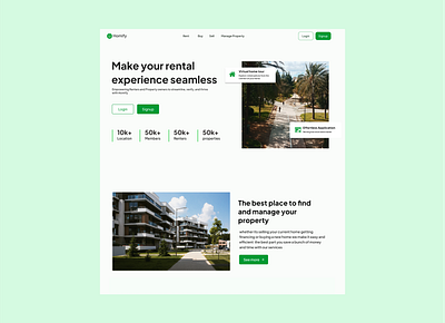 Homify Landing Page app design logo realestate ui