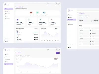 TrackIt - A budget tracker web app budget money tracker ui user interface ux web app