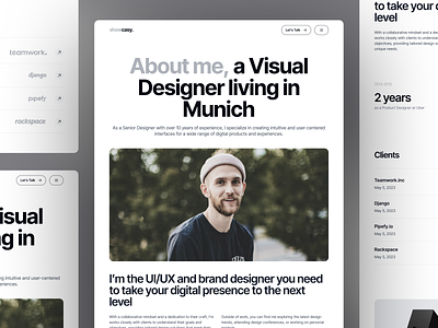 Showcasy - Personal Portfolio About Us Variant Webflow Templates about us black business clean creative curriculum vitae cv designer developer freelancer hero job minimal personal portfolio resume ui ux website work