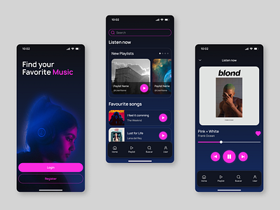 Daily UI: Music Player app daily ui figma mobile music player ui