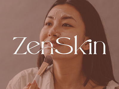 zenskin - Cosmetic Brand Design brand logo branding branding logo company logo corporate logo cosmetic brand cosmetic logo cosmetic logos creative logo customlogo design face graphic design logo logos logotype minimal print design skincare web design