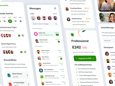 Kuest - Chat UI Excellence branding call chat ui design interface livestream meeting online meet platform saas skype ui uiux ux video web web app website website ui zoom