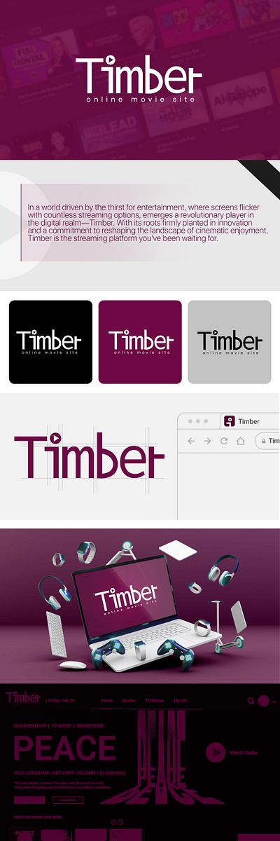 Timber Logo Design branding graphic design logo logo design ui
