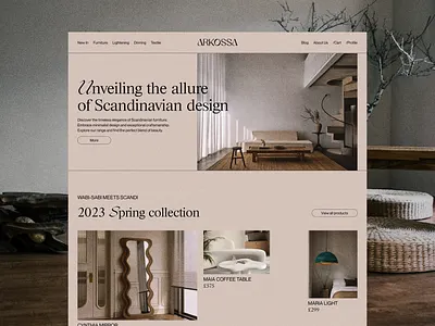 Arkossa. Furniture website redesign branding cro design e commerce furniture graphic design landing page lta ui uiux design webdesign