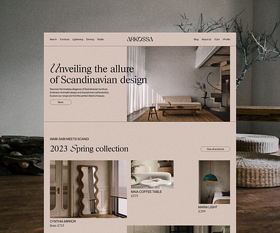 Arkossa. Furniture website redesign branding cro design e commerce furniture graphic design landing page lta ui uiux design webdesign