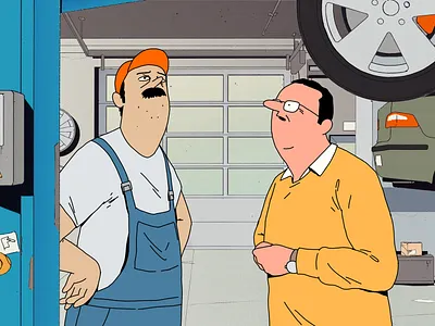 MUBI Auto Serwus TV AD ad campaign car cartoon characters insurance mubi service tv video