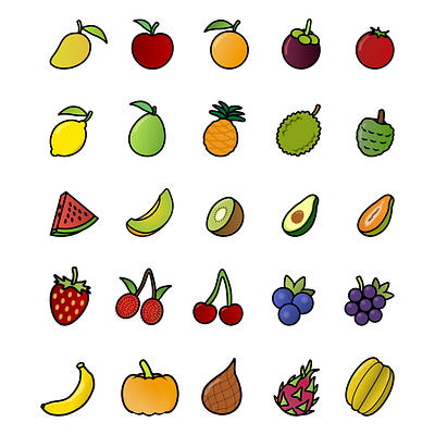 Fruits Vector graphic design motion graphics vector