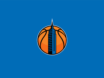 New York Knicks (Alt. Logo) basketball black blue empire empire state empire state building jay z knickerbockers knicks logo msg nba needle new york new york knicks ny ny knicks nyc orange white