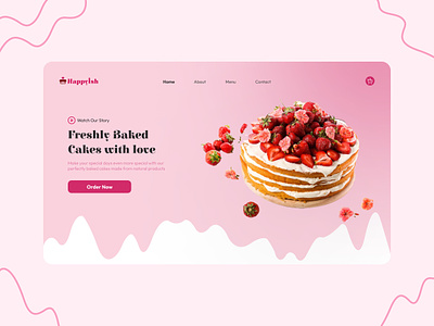 Cake E-commerce Website app design bakery cake design figma ui ux website