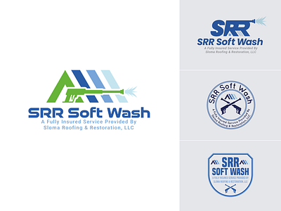 Power Wash Service Company Branding branding illustration logo