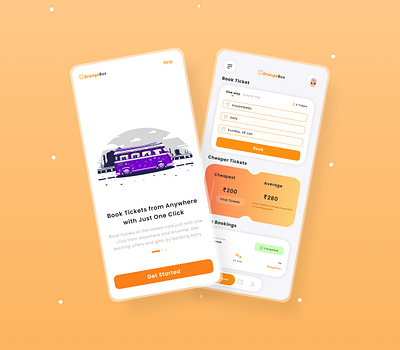 Bus Ticket Booking App app design booking bus design figma ticketbooking ui ux