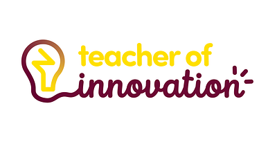 teacher of innovation Logo branding innovation lightbulb lightbulb logo logo teachers tech