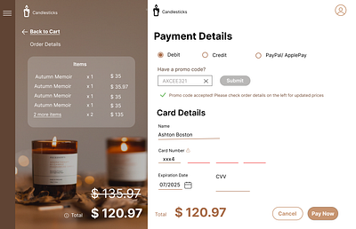 Payment page card desktop ecommerce figma online payment card payment screen shopping ui