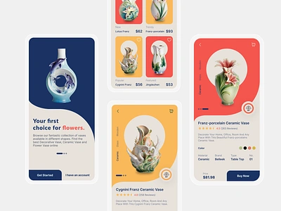 Flower Vase E-Commerce App Design 📱🌼 appdesign appinspiration appui conceptdesign creativedesign designinspiration digitalcommerce digitalshopping ecommercedesign floralelegance flowerart flowerdecor flowervase homedecor mobileapp mobileappconcept shoppingapp uiuxdesign userinterface visualdesign