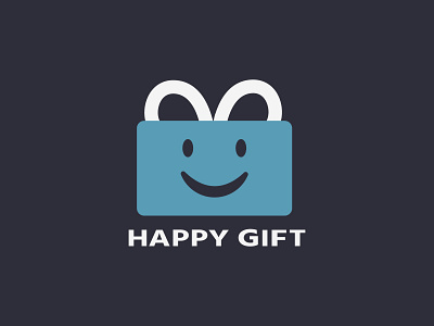 Happy gift logo design. Business logo design gift gift logo happy gift logo logo design personal logo