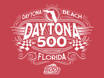Daytona 500 Ladies Tee Illustration branding design graphic design illustration vector