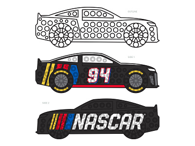 Nascar Branded Rubber Bubble Popper branding design graphic design illustration vector