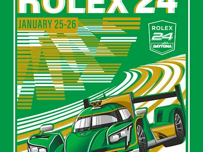 Rolex 24 Event Tee Illustration '21 branding design graphic design illustration vector