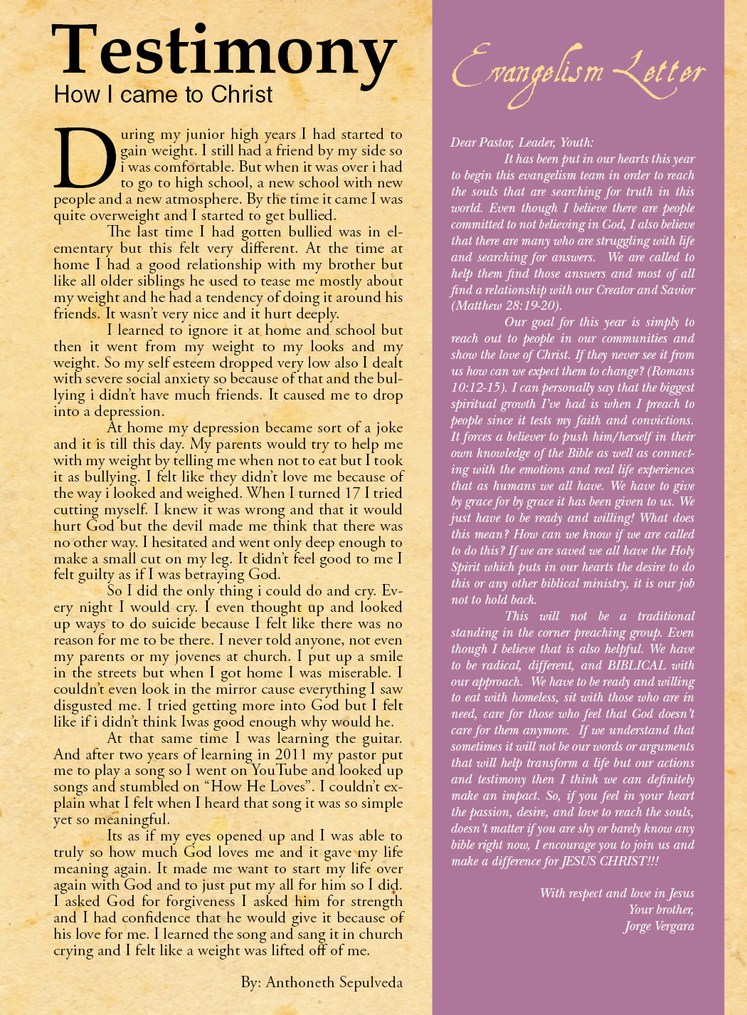 Example of Custom Newsletter Design 