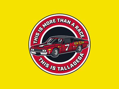 Talladega Enamel Pin Design branding design graphic design illustration logo vector