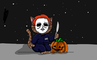 MICHI MYERS halloween horror movies ilustración ilustración digital michael myers monsters slasher spooky spooky season