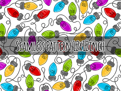 Hand drawn pattern. Hand drawn seamless pattern with lettering