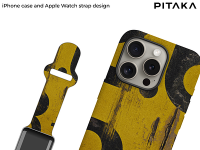 PITAKA iPhone case and Apple Watch strap design apple apple watch branding carbon fiber contest design graphic design iphone pitaka playoff vector