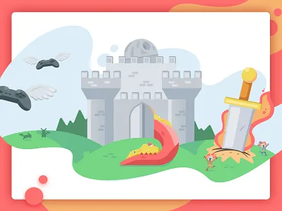 Stuff I love Illustration flat gaming illustration pop culture