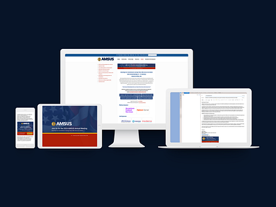 Digital Engagement: A UX Strategy for AMSUS's Annual Meeting graphic design