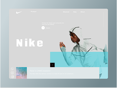 Nike branding design ui