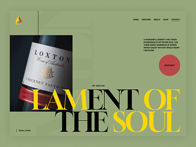 Wine Shop Website Landing Page Inspirational above the fold design landing minimal shop ui ux vineyard website wine wine shop