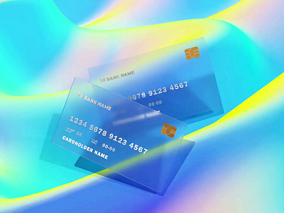 Credit Card / Abstract Background 3D model / Animation 3d animation 3d belnder abstract animation blender