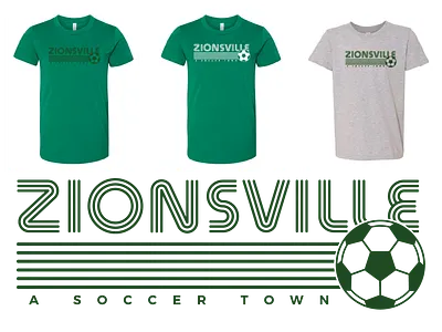 Zionsville Soccer branding design graphic design indiana indianapolis logo soccer t shirt tee zionsville
