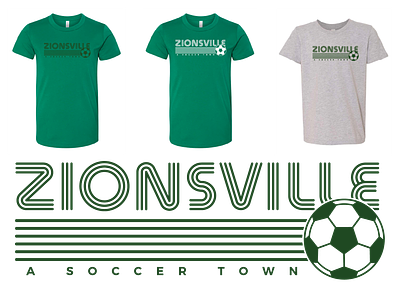 Zionsville Soccer branding design graphic design indiana indianapolis logo soccer t shirt tee zionsville