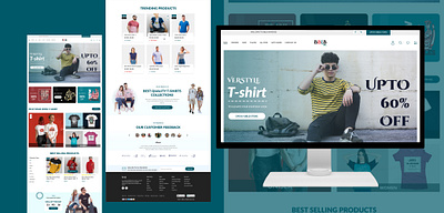 T-Shirt e-commerce website Design branding design ecommerce graphic design motion graphics t shirt tshirt tshirtecommerce ui web